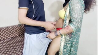 Desi Aunty With Nephew Anal Sex in doggy style in hindi clear audio Video