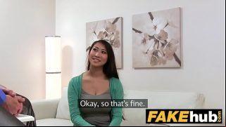 Fake Agent Big boobs Asian wants hard fuck on the casting couch Video